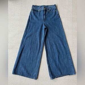 J Crew High Rise Super-wide Leg Jeans sz 28